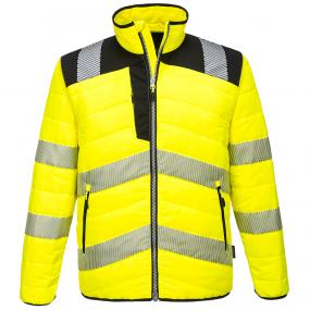 PW3 Hi-Vis Baffle kabát PW371 sárga / fekete 5XL